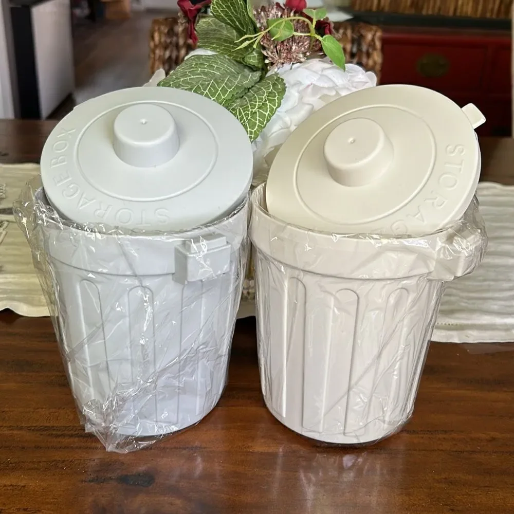 Desk Organizer Trash Can plastic New 2 colors